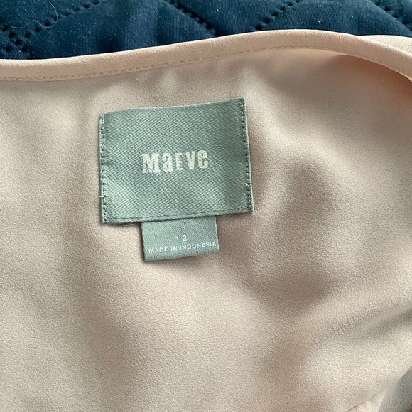 Anthropologie -Mauve brand  light pink, chiffon with polkadots  top. - Picture 7 of 9